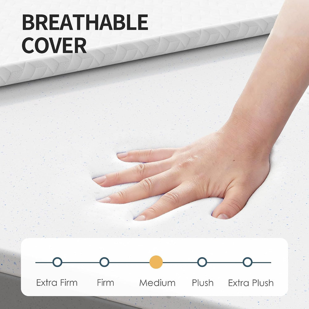 White Blue 4 Inch Queen Sofa Mattress, 72×58 Sofa Bed Mattress Replacement