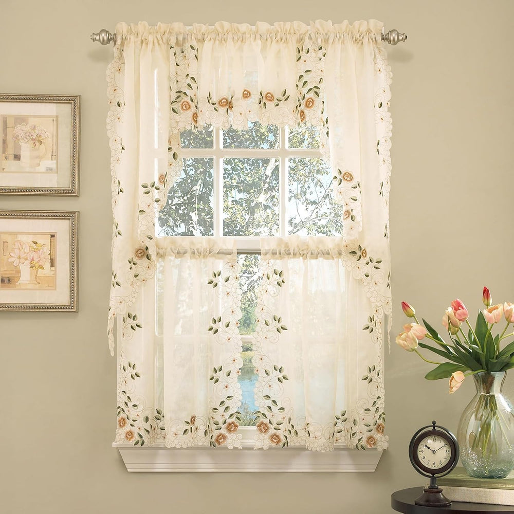 Kitchen Curtains for Windows 40+ Styles & Colors Swag, Valance, Tier Sets...