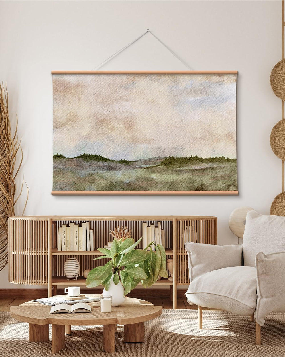 VIYYIEA Extra Large Canvas Wall Art, 36x54 Inch Minimalist Landscape Painting...