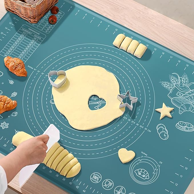 Silicone Pastry Mat 24" x 16" Extra Thick Non Stick Baking Mat - Image 7