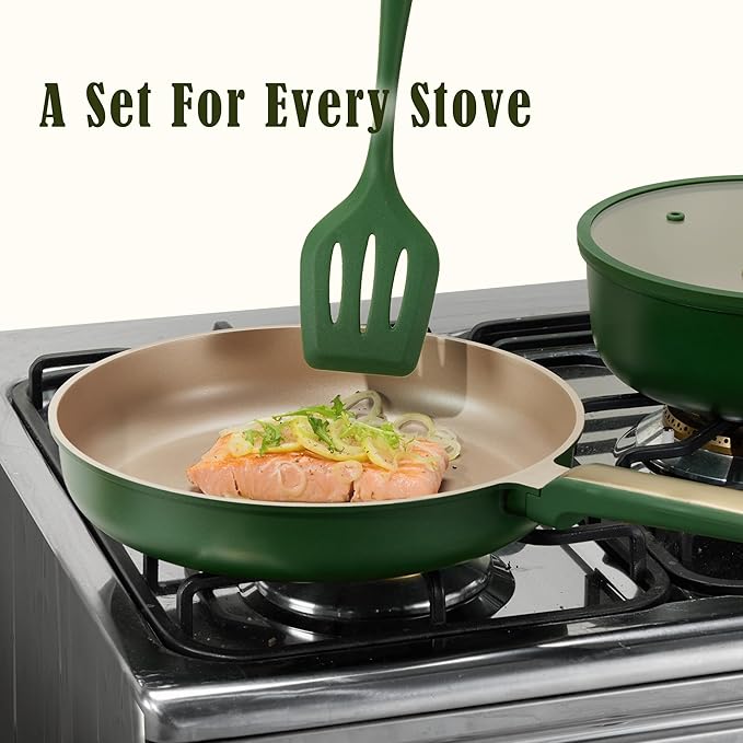 CAROTE 9.5'' and 11'' Nonstick Frying Pans Skillet, NonStick Fry Pan Egg Pan - Image 3