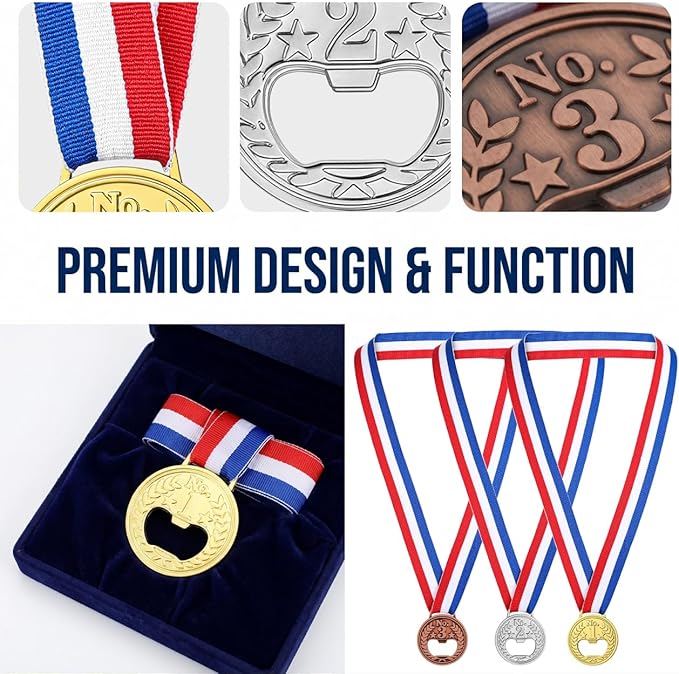 Cabilock 3pcs Bottle Opener, Medal Shaped Beer Opener - Image 5