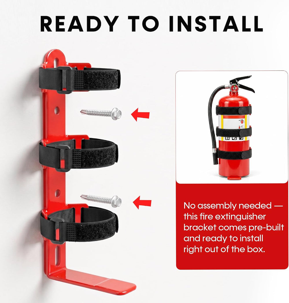 Quick Release Fire Extinguisher Mount Bracket for 2.5–5Lb ABC Extinguishers