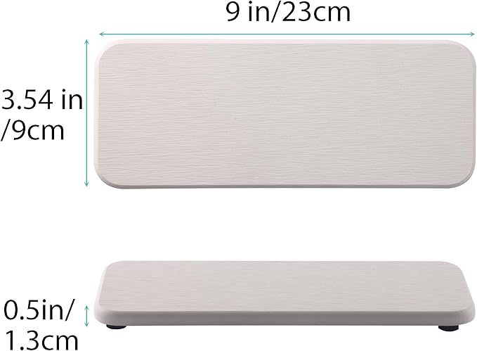 NiuYichee 2 Pcs Water Absorbing Stone Trays, Kitchen/Bathroom Sink Soap Dish - Image 3