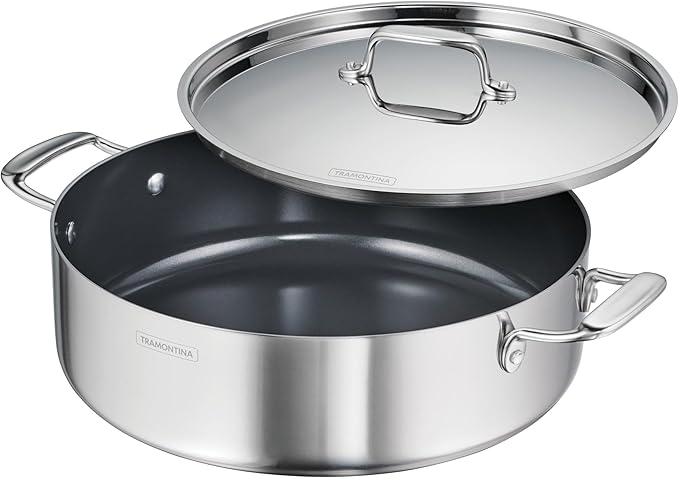 Tramontina Utsava Tri-Ply Clad Stainless Steel 6.5-Quart Casserole by Tramontina