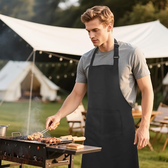 Large Chef Apron for Men and Women, Cooking Kitchen Aprons - Image 7