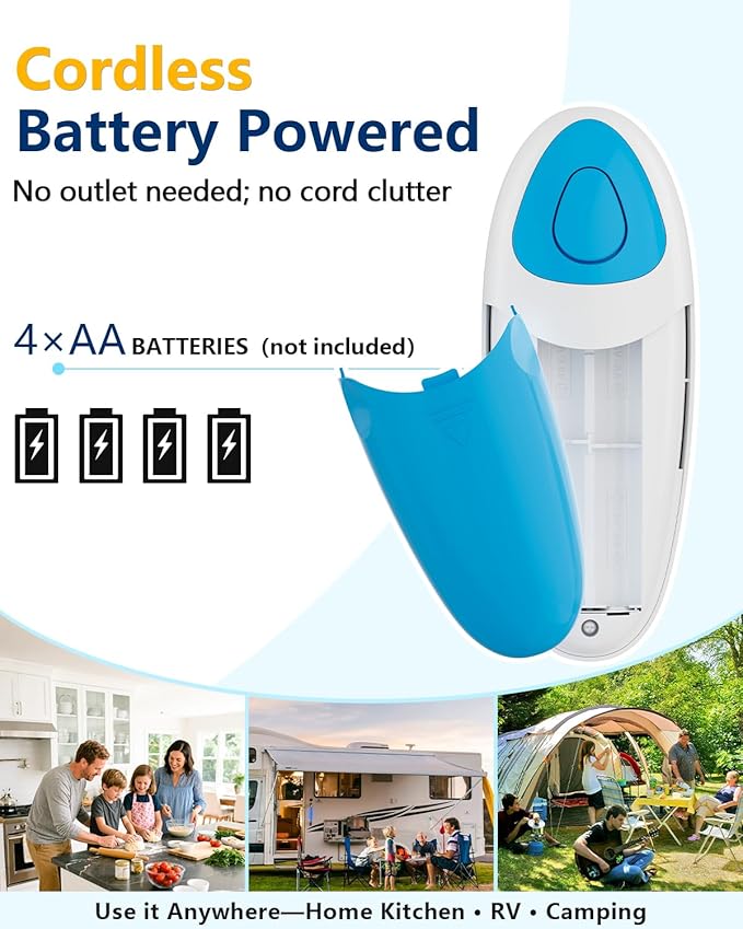 Electric Can Opener for Seniors Arthritis: Battery Operated, Hands free - Image 6