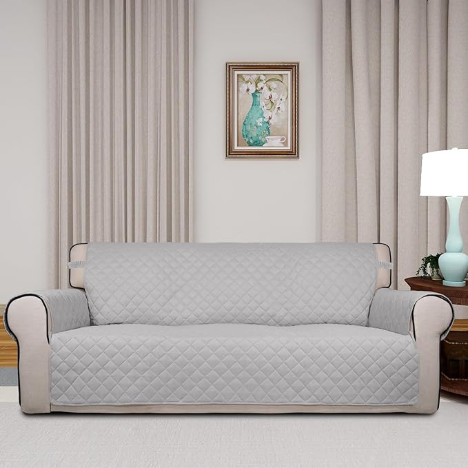 PureFit Reversible Quilted Sofa Cover, Water Resistant Slipcover Furniture - Image 2
