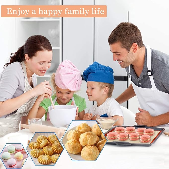 Silicone Baking Mats Set of 4, Non Stick Reusable Silicone Liners - Image 8
