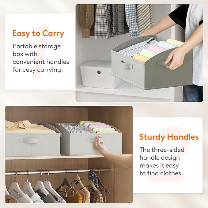 Lifewit Trapezoid Closet Storage Bins