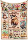 Capybara Blanket Gifts for Women Men Kids Boys Girls, Funny Gifts for Capybara Lovers on Thanksgiving, Christmas, Birthday-40 x 50"