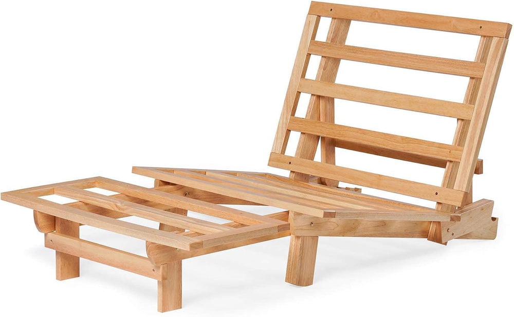 Nirvana Futons Twin Tri-Fold Wood Futon Sofa Bed Lounger Frame - (Space Saver...