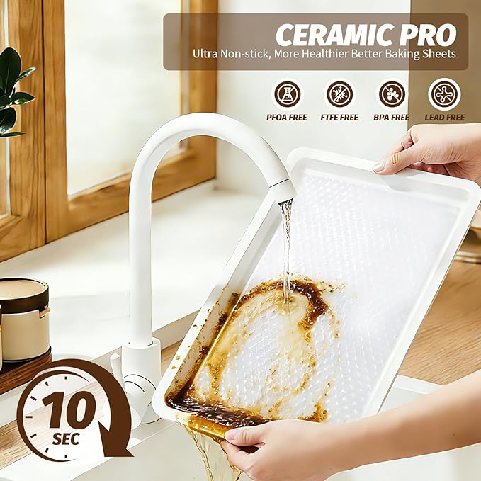 Nonstick Ceramic Baking Sheet - Image 4