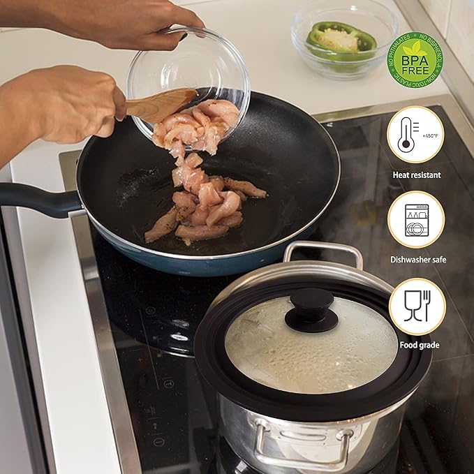 Ydeapi Universal Lid for Pots, Pans and Skillets, Pot Lid - Image 6