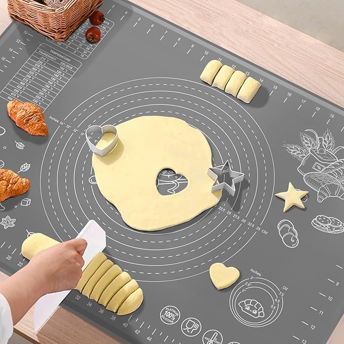 Silicone Pastry Mat 28" x 20" Extra Thick Non Stick Baking Mat - Image 7