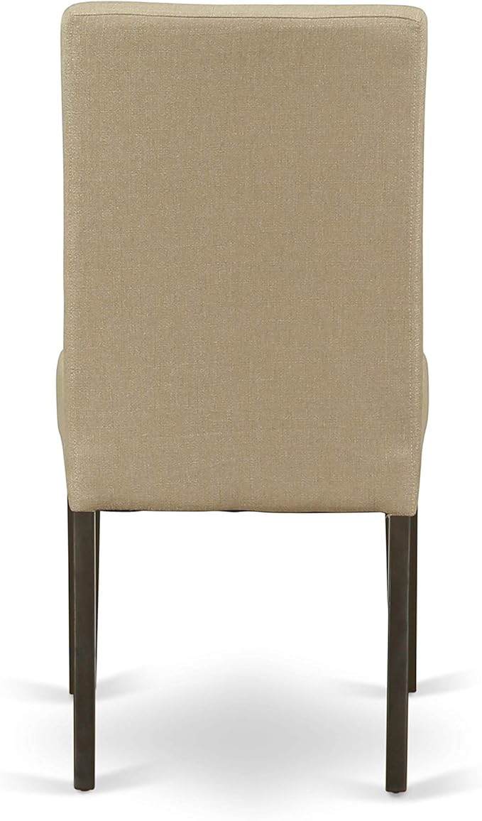 East West Furniture ANDR3-CAP-03 3 Piece Dining Room Table Set Contains a Rou...