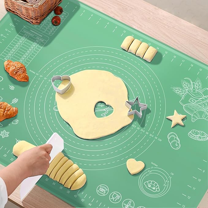 Silicone Pastry Mat 32" x 24" Extra Thick Non Stick Baking Mat - Image 7