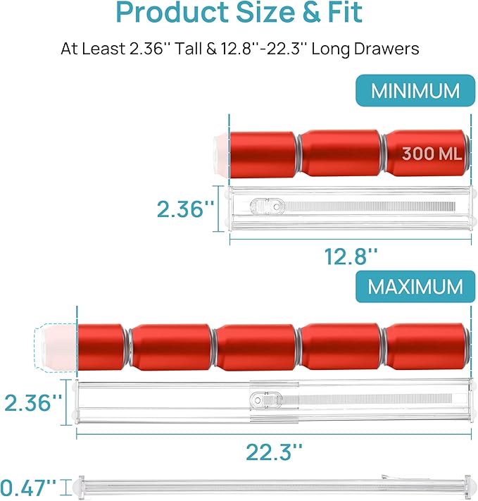 Vtopmart 8 Pack 2.36" Short Upgrade Drawer Dividers - Image 2