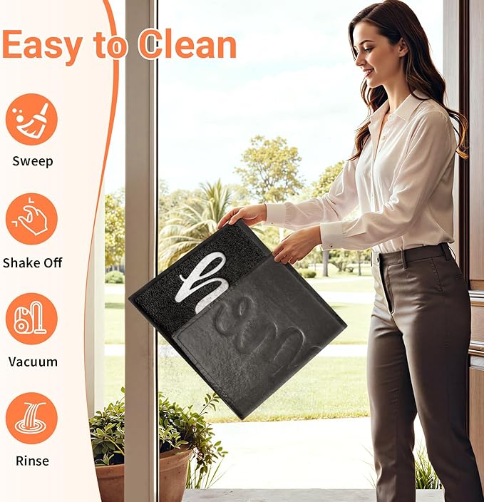 StepLively Door Mat Home Welcome Mats Outdoor and Indoor, Heavy-Duty - Image 5