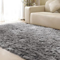 ORINOVA Shag Rug 6x9 Area Rugs for Bedroom Silver Grey Fluffy Machine Washable by ORINOVA