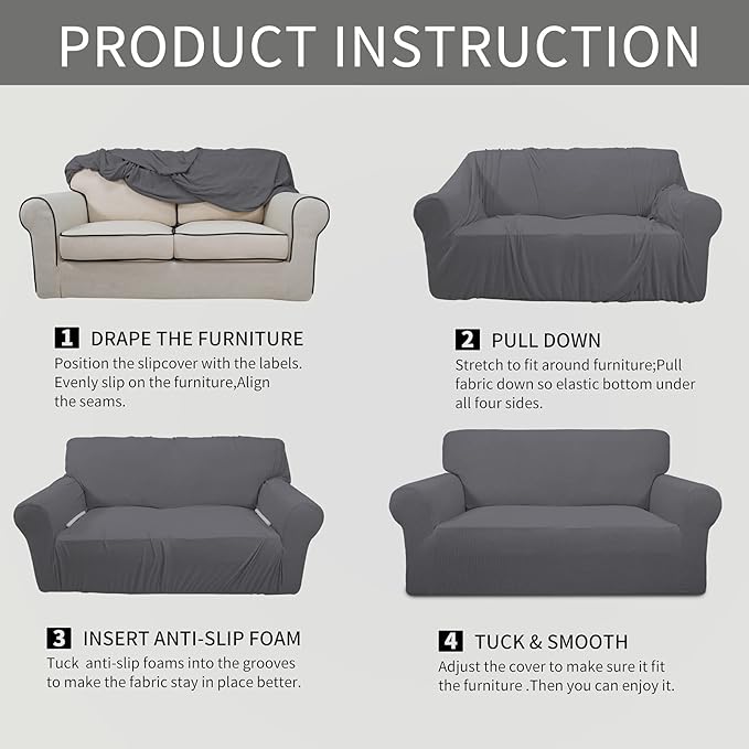 Easy-Going Stretch Chair Sofa Slipcover 1-Piece Couch Sofa Cover Furniture - Image 5
