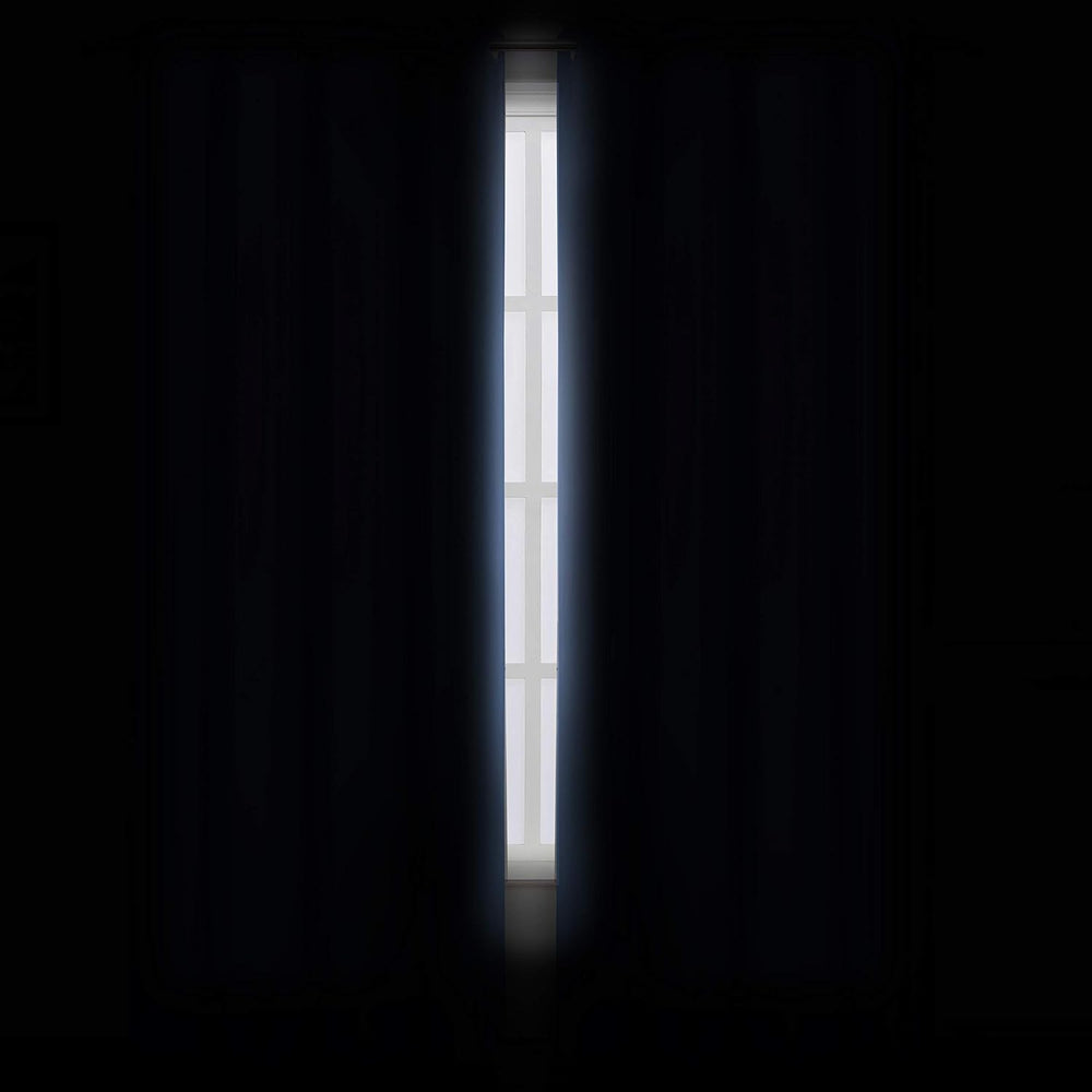 Sky Blue Thermal Blackout Curtains/52 x 84 Inch/Set of 2 Panels Room Darkenin...