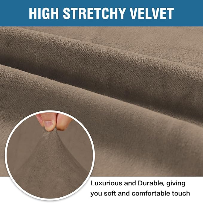 H.VERSAILTEX Stretch Velvet Sofa Covers - Image 3