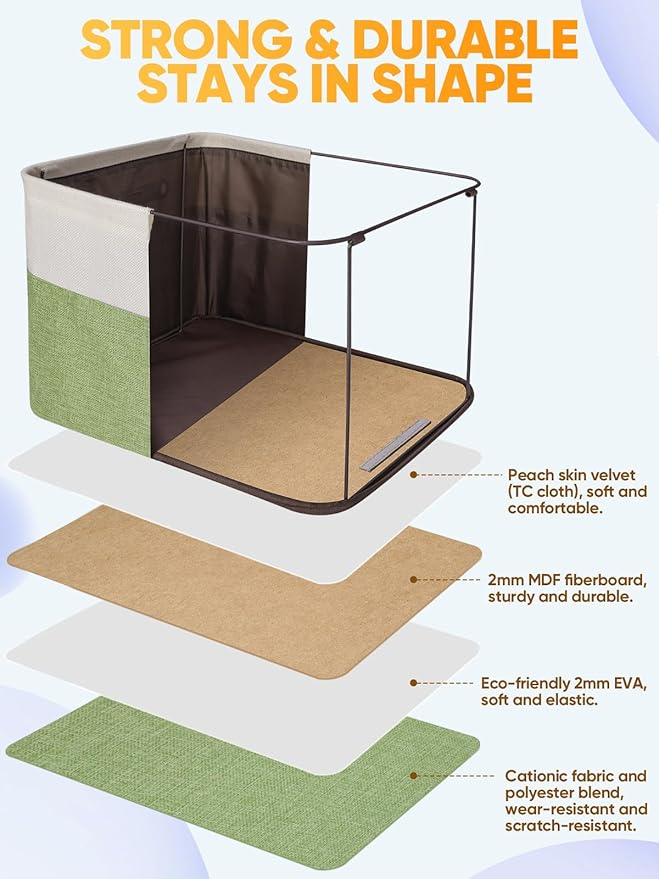 BALEINE 4 Pack Fabric Closet Storage Bins - Image 3