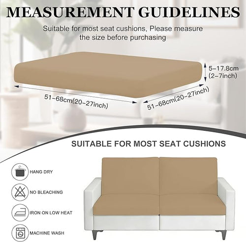 4Pcs Patio Stretch Cushion Covers, Outdoor Sofa Replacement Cover Slipcovers - Image 2
