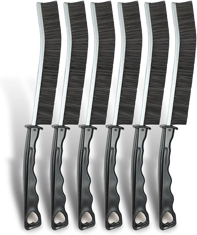 6pcs Hard Bristle Crevice Cleaning Brush Set, Grout Brush, Skinny Scrub Brush - Image 8