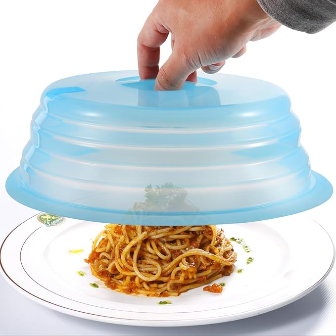 Kichwit Silicone Microwave Plate Cover Collapsible, Dishwasher Safe and BPA Free by Kichwit