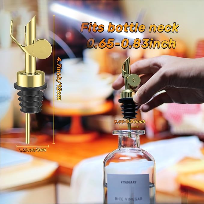 Olive Oil Dispenser Spout, Weighted Liquor Pour Spout, Syrup Dispenser Spout - Image 3