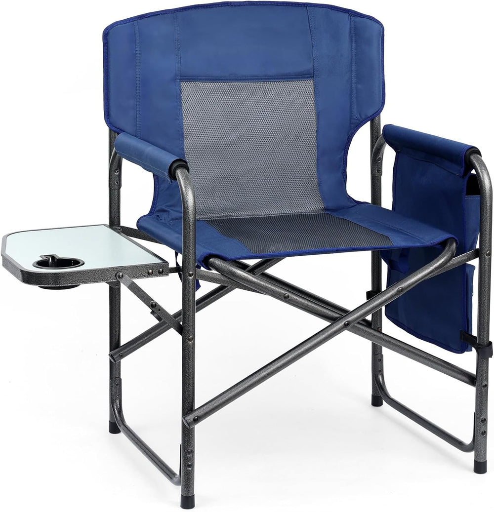 Yestomo Directors Chair, Camping Chairs for Adults, Heavy Duty Side Table, La...