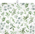 Spring Summer Sage Green Leaves Dish Drying Mat 16 x 18 Inch Spring Eucalyptus by Unknown