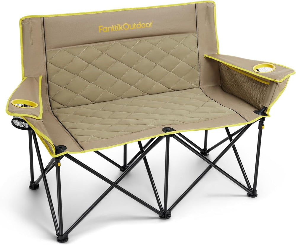 FanttikOutdoor Zeta L11 Duo Pro Double Camping Chair, 2 Person Portable Foldi...