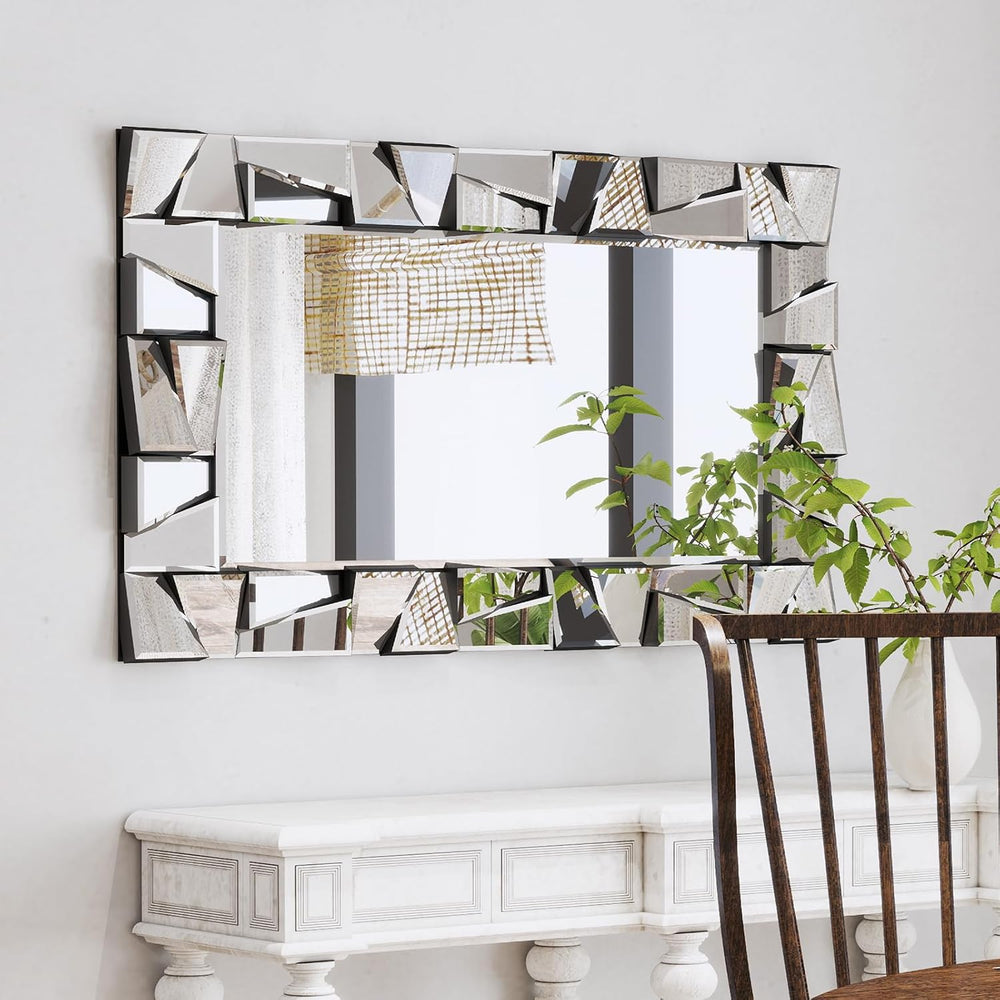 Chende Large Living Room Mirror for Decor, 44'' x 24'' Modern...