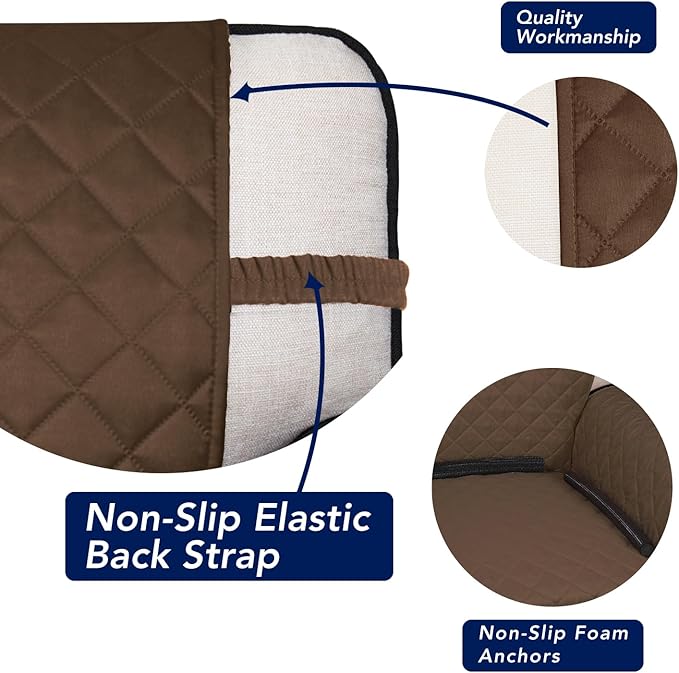 PureFit Reversible Quilted Sofa Cover, Water Resistant Slipcover Furniture - Image 3