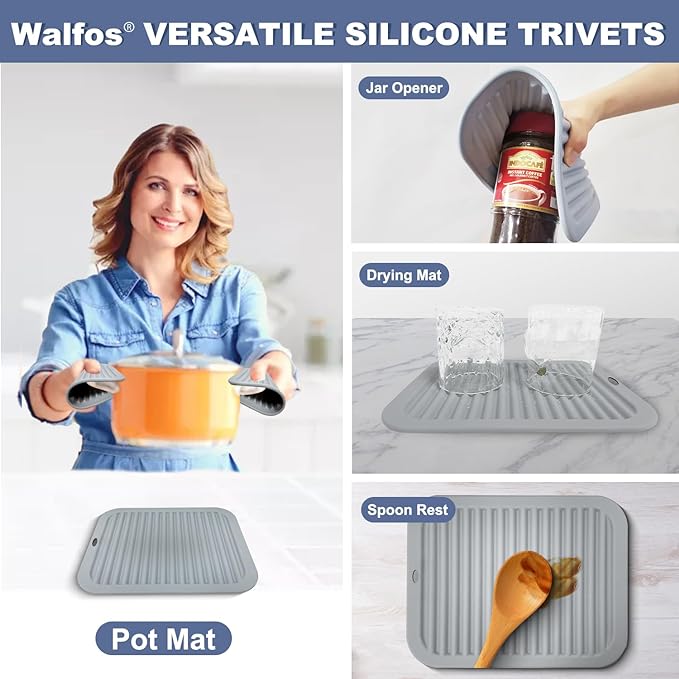 Walfos Silicone Trivets for Hot Pots and Pans - Image 3