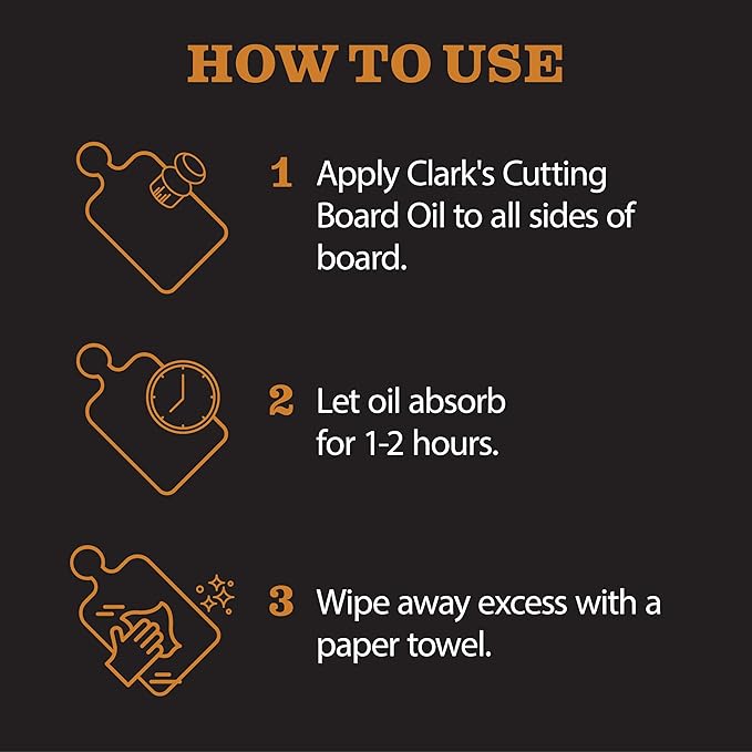 CLARK'S Cutting Board Oil And Wax Kit - Image 7