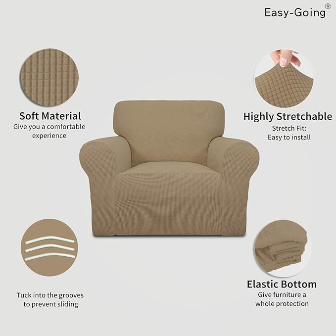 Easy-Going Stretch Chair Sofa Slipcover 1-Piece Couch Sofa Cover Furniture - Image 3