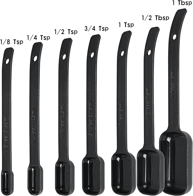 Measuring Cups and Spoons Set 15, Metric & US 7 Measure Cups & 7 Measure Spoons - Image 3