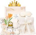 Birthday Gifts for Women - 13PCS Unique Happy Birthday Easter Gifts Basket for Mom Her Best Friend Sister Wife Girlfriend Coworker - Relaxing Spa Self Care Package Mothers Day Set (Beige)