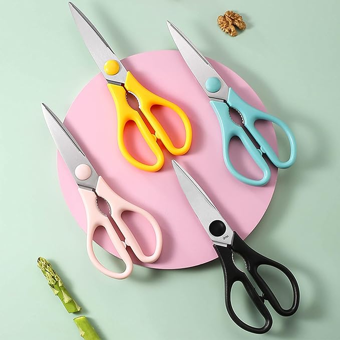 Kitchen Scissors, Rkqoa Pink Kitchen Shears All Purpose Heavy Duty - Image 2