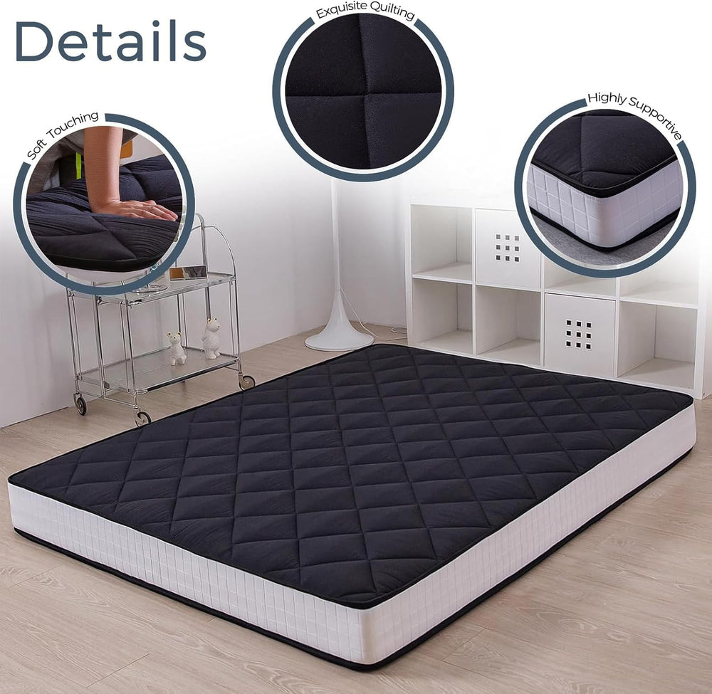MAXYOYO 6" Extra Thick Japanese Futon Floor Mattress Foldable Queen Size