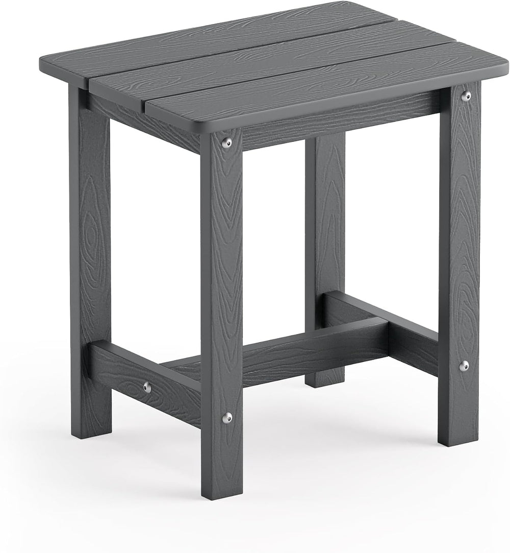 LUE BONA Outdoor Side Table, HDPS Small Outdoor Adirondack Side Tables, Outsi...