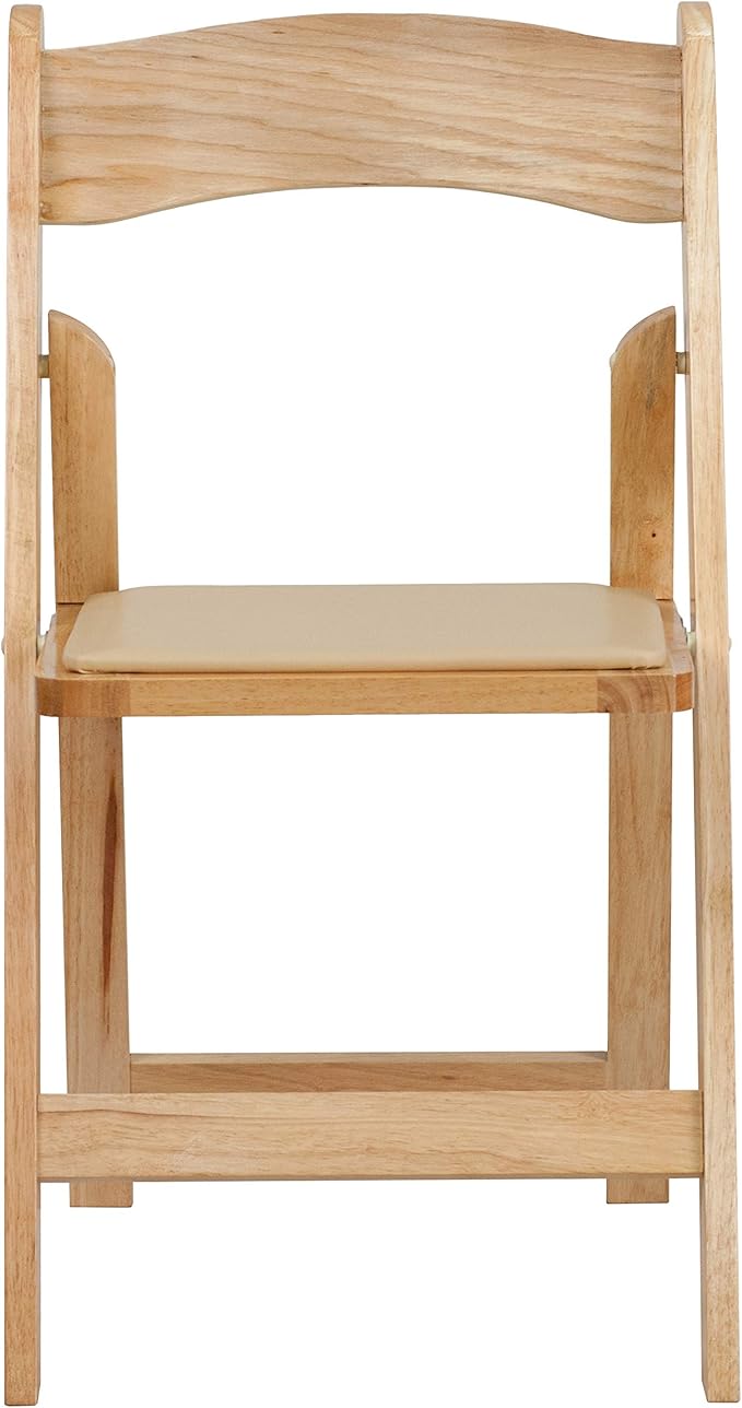 Flash Furniture Hercules Series Beechwood Folding Event Chairs with Padded Se...