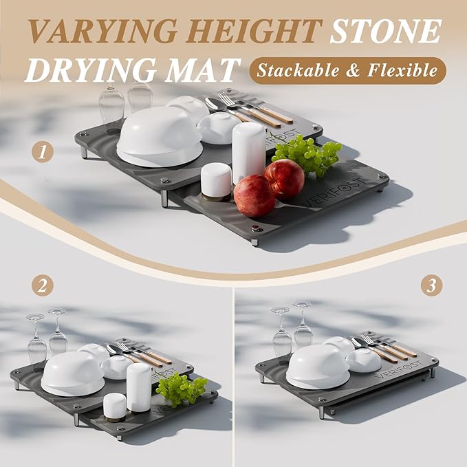 VERIFOST 2025 2PCs Large Drying Stone - Image 3