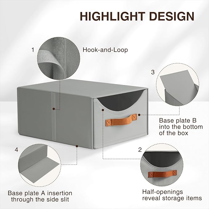 Homsorout Stackable Storage Drawers - Image 6