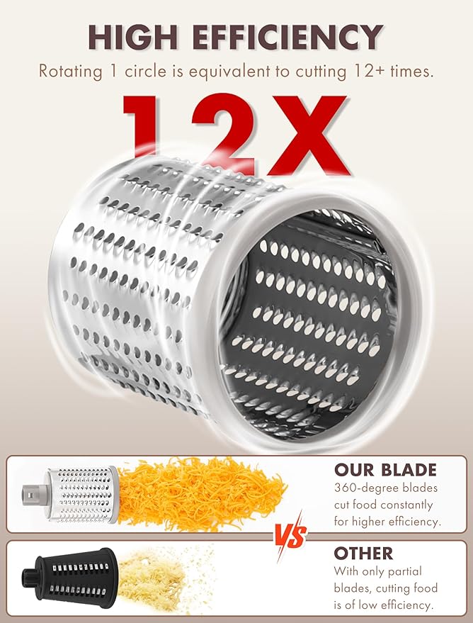 GDL Rotary Cheese Grater Hand Crank