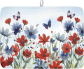 4th of July Dish Drying Mat for Kitchen Counter 18 x 24 Inch Patriotic Floral by Unknown